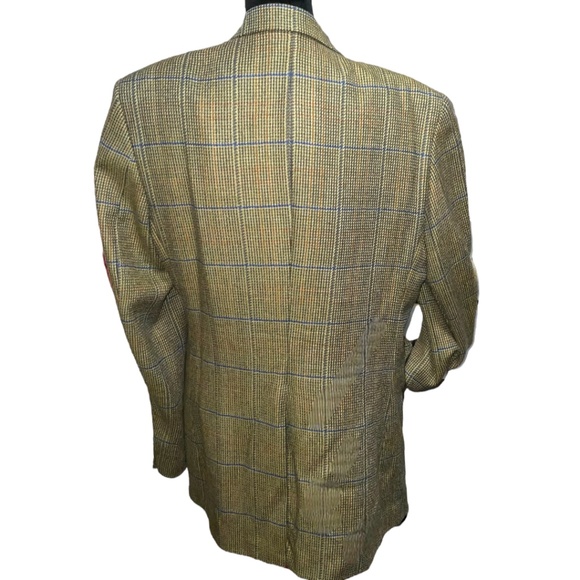 VINTAGE DAKS PURE NEW WOOL 3 BUTTON BLAZER JACKET SZ T42 - Picture 2 of 16